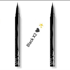 NYX Epic Ink Waterproof Eyeliner Shade: Black🖤 ✨ 🆕 (Set Of 2)